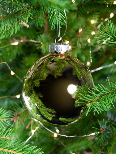 Елочный шар Finery Gloss, 10 см, глянцевый золотистый Елочный шар Finery Gloss, 10 см, глянцевый золотистый