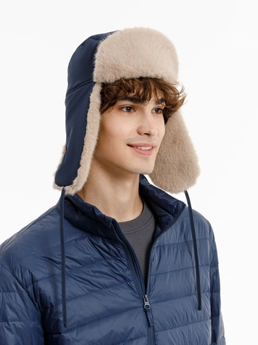 Шапка-ушанка Wasa, темно-синяя Шапка-ушанка Wasa, темно-синяя