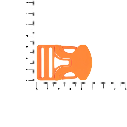 Застежка-пряжка односторонняя Triden, оранжевый неон Застежка-пряжка односторонняя Triden, оранжевый неон