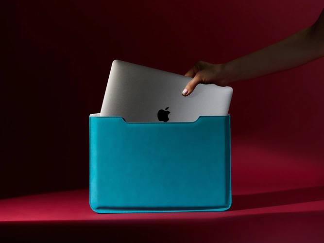 Чехол для ноутбука Nubuk, бирюзовый Чехол для ноутбука Nubuk, бирюзовый