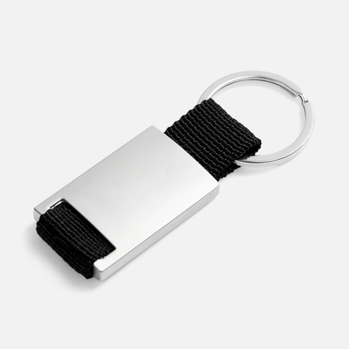 Брелок Inlet с тканевой вставкой, черный Брелок Inlet с тканевой вставкой, черный