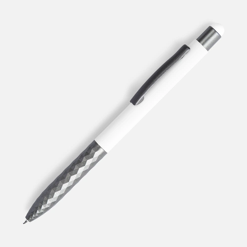 Ручка шариковая Digit Soft Touch со стилусом, белая Ручка шариковая Digit Soft Touch со стилусом, белая