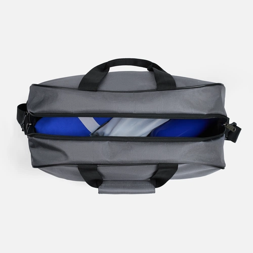 Спортивная сумка Atlantes, светло-серая с черным Спортивная сумка Atlantes, светло-серая с черным