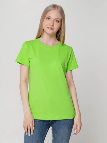 Футболка женская T-bolka Lady, зеленое яблоко Футболка женская T-bolka Lady, зеленое яблоко