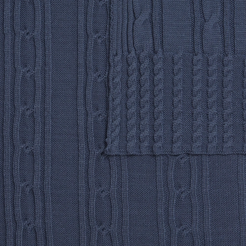 Плед Remitti, серо-синий (сланец) Плед Remitti, серо-синий (сланец)