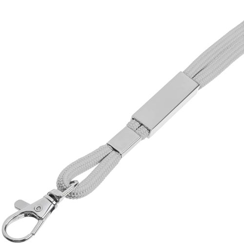 Шнурок для бейджа Tube Metal, серый Шнурок для бейджа Tube Metal, серый