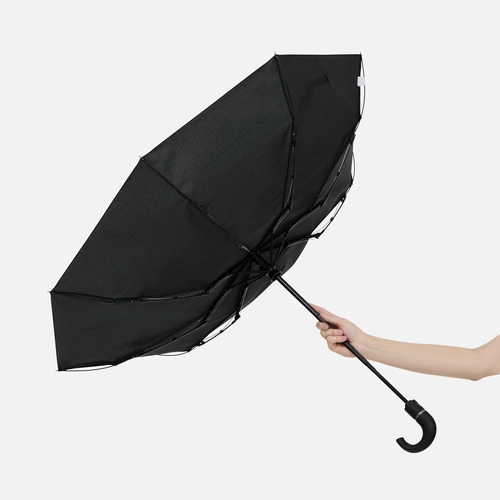 Зонт складной Hooklook, черный Зонт складной Hooklook, черный