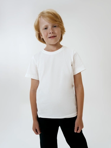 Футболка детская T-Bolka Kids, белая (теплый оттенок) Футболка детская T-Bolka Kids, белая (теплый оттенок)