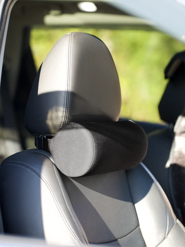 Подушка автомобильная на подголовник Roadie, черная Подушка автомобильная на подголовник Roadie, черная