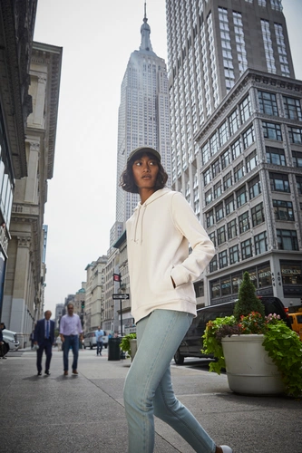 Толстовка с капюшоном женская BNC Inspire (Organic), ярко-синяя Толстовка с капюшоном женская BNC Inspire (Organic), ярко-синяя