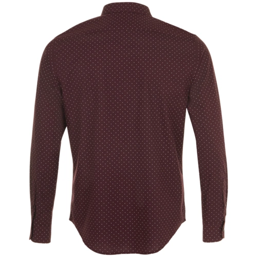 Рубашка мужская Becker Men, бордовая с белым Рубашка мужская Becker Men, бордовая с белым