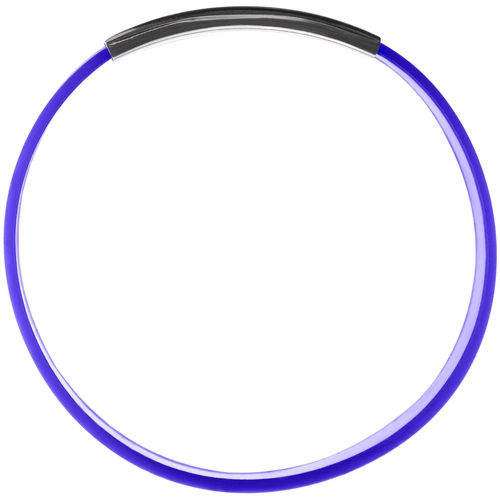 Силиконовый браслет Brisky с металлическим шильдом, синий Силиконовый браслет Brisky с металлическим шильдом, синий