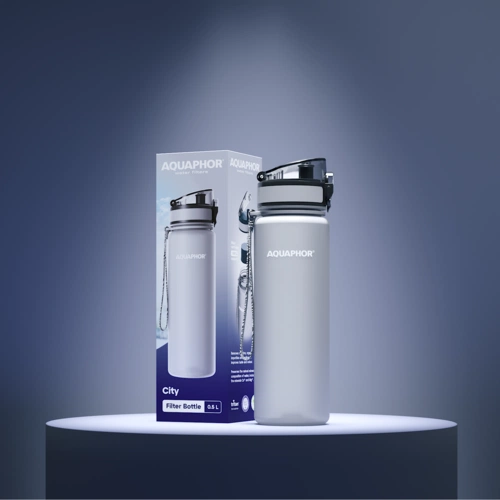 Бутылка с фильтром «Аквафор Сити», серая Бутылка с фильтром «Аквафор Сити», серая