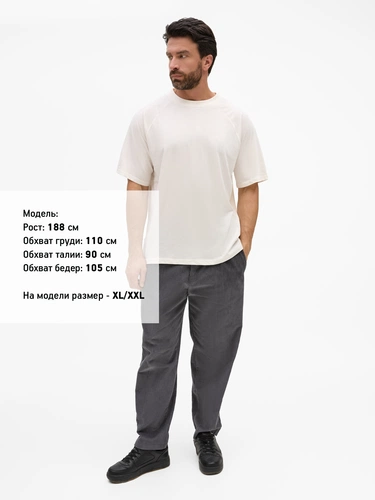 Футболка унисекс оверсайз T2, молочно-белая Футболка унисекс оверсайз T2, молочно-белая