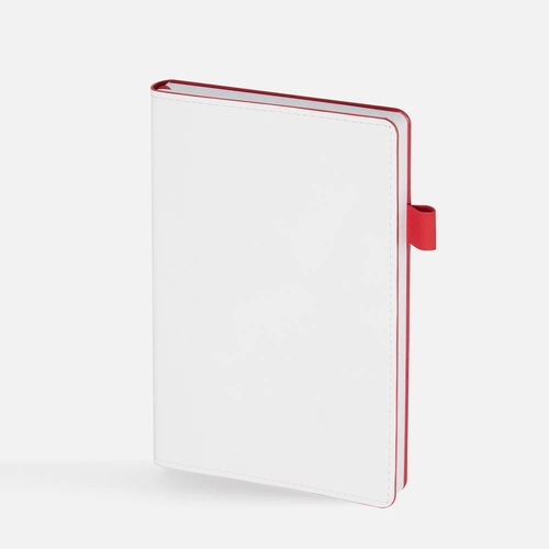 Ежедневник White Shall, недатированный, бело-красный Ежедневник White Shall, недатированный, бело-красный