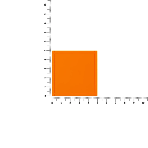 Лейбл из ПВХ Dzeta, L, оранжевый неон Лейбл из ПВХ Dzeta, L, оранжевый неон