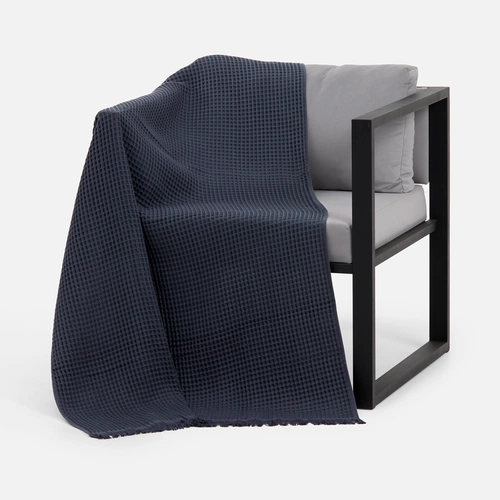 Плед вафельный Elenglect, темно-серый Плед вафельный Elenglect, темно-серый