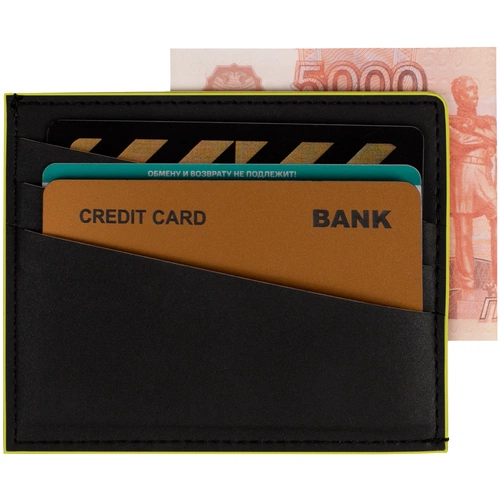 Картхолдер Multimo, черный с желтым Картхолдер Multimo, черный с желтым