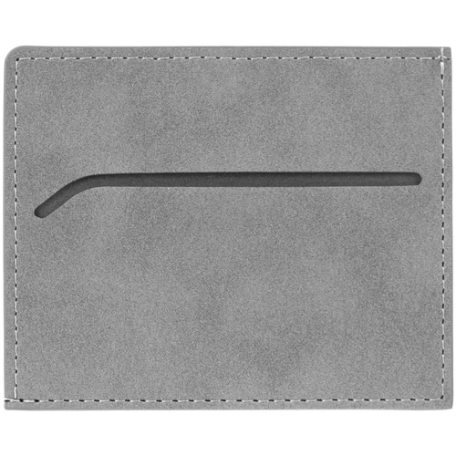 Чехол для карточек Nubuk, светло-серый Чехол для карточек Nubuk, светло-серый