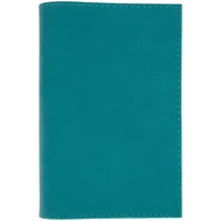 Обложка для паспорта Nubuk, бирюзовая