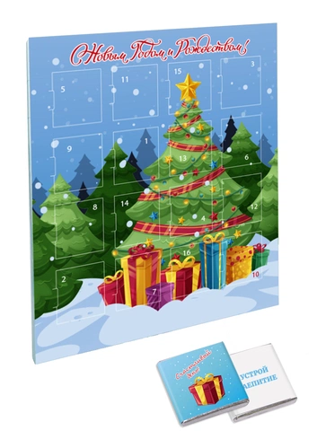 Шоколадный адвент-календарь Festa Mini на заказ Шоколадный адвент-календарь Festa Mini на заказ