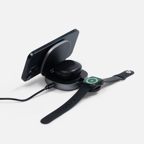 Складная станция беспроводной зарядки flowPad, серая Складная станция беспроводной зарядки flowPad, серая