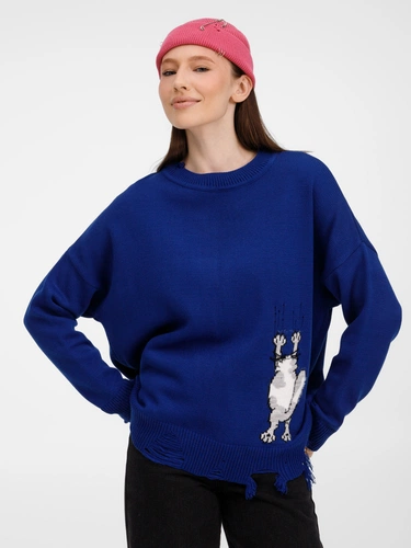 Джемпер Sharpick, темно-синий (кобальт) Джемпер Sharpick, темно-синий (кобальт)