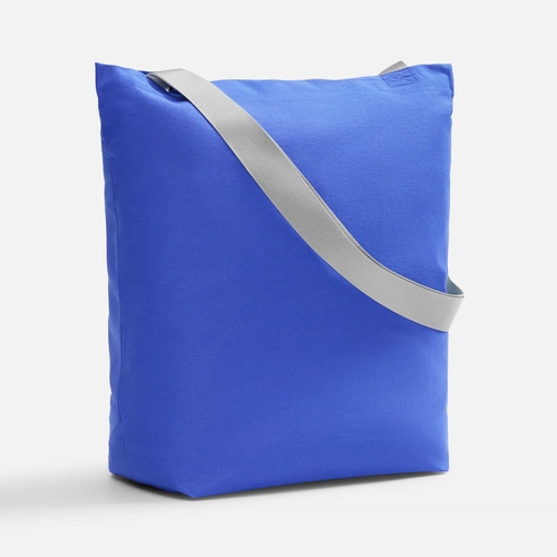 Шопер B5, синий с широкими серыми ручками Шопер B5, синий с широкими серыми ручками