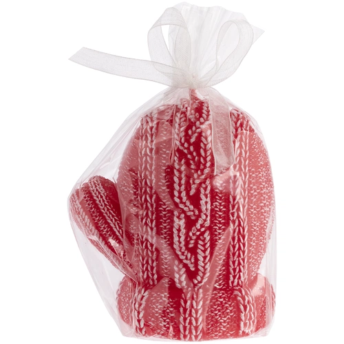 Свеча Kniteam, варежка, красная Свеча Kniteam, варежка, красная