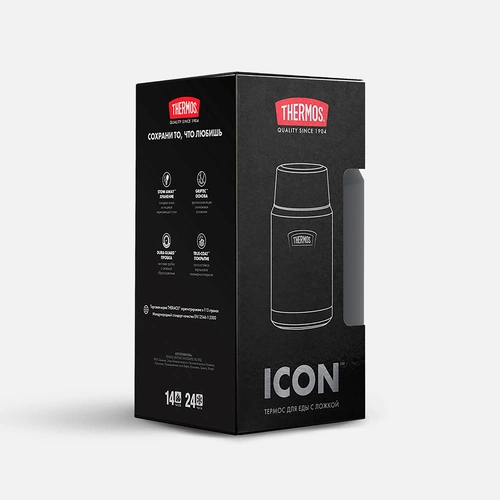 Термос для еды Icon 710, черный Термос для еды Icon 710, черный