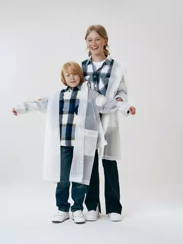 Дождевик детский RainDrop Kids, белый Дождевик детский RainDrop Kids, белый