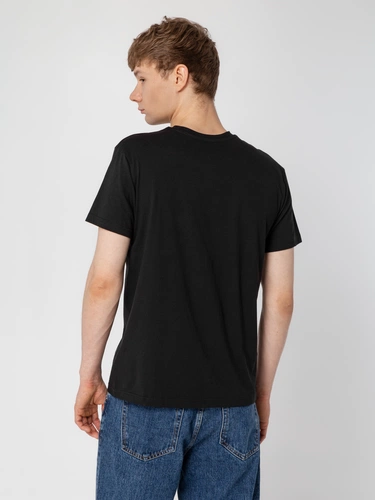 Футболка унисекс T-Bolka 160, черная Футболка унисекс T-Bolka 160, черная