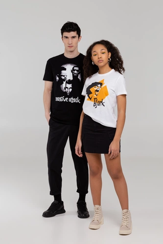 Футболка женская «Меламед. Bjork», белая Футболка женская «Меламед. Bjork», белая