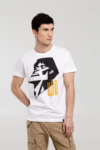 Футболка «Меламед. Виктор Цой», белая Футболка «Меламед. Виктор Цой», белая