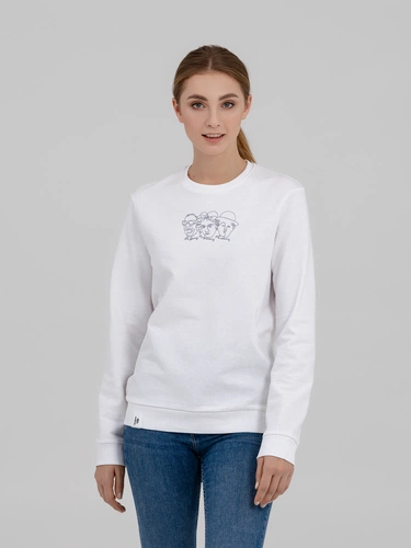 Свитшот «Три автора», белый Свитшот «Три автора», белый