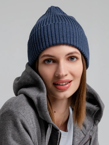 Шапка Stout, синий меланж Шапка Stout, синий меланж
