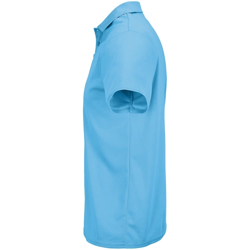 Рубашка поло унисекс Pitcher, ярко-бирюзовая Рубашка поло унисекс Pitcher, ярко-бирюзовая