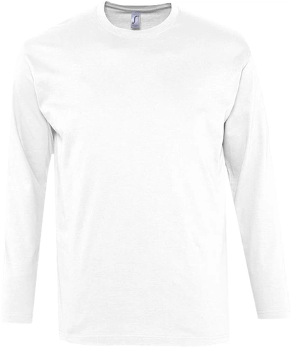 Футболка с длинным рукавом Monarch 150, белая Футболка с длинным рукавом Monarch 150, белая