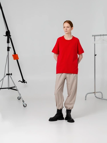 Футболка унисекс Vozduh 1.0, красная Футболка унисекс Vozduh 1.0, красная