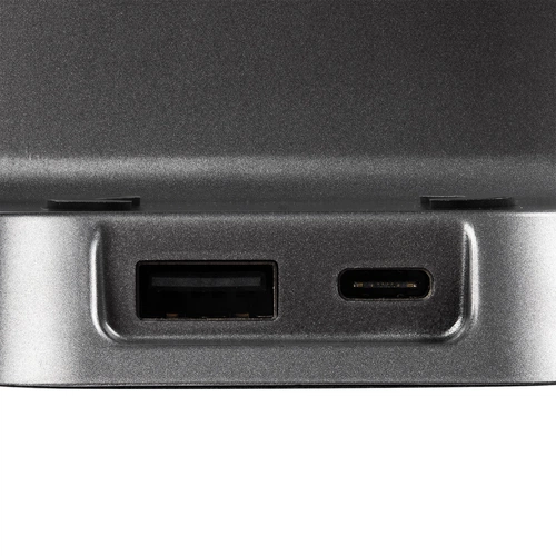 Зарядная станция с часами E-Store для смартфона, часов и наушников, черная Зарядная станция с часами E-Store для смартфона, часов и наушников, черная