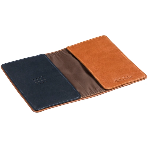 Обложка для паспорта Kalsa Palermo, синяя Обложка для паспорта Kalsa Palermo, синяя