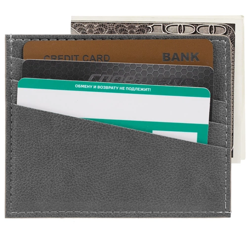 Чехол для карточек Petrus, серый Чехол для карточек Petrus, серый