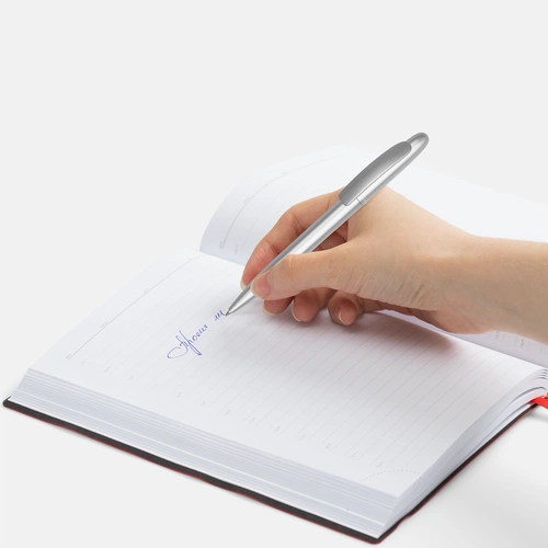 Ручка шариковая Moor Silver, серебристый металлик Ручка шариковая Moor Silver, серебристый металлик