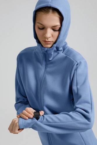 Куртка с капюшоном унисекс Begi, синяя Куртка с капюшоном унисекс Begi, синяя