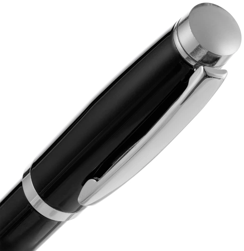 Ручка шариковая Letra Chrome, глянцевая, черная Ручка шариковая Letra Chrome, глянцевая, черная