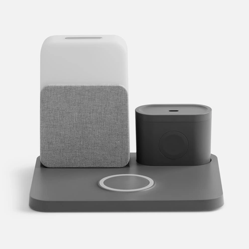 Зарядная станция с часами и подсветкой Large Charge ver.2, серая Зарядная станция с часами и подсветкой Large Charge ver.2, серая