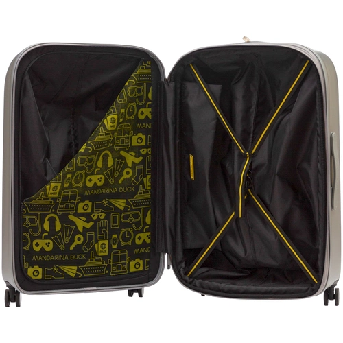 Чемодан Logoduck L, серебристый Чемодан Logoduck L, серебристый