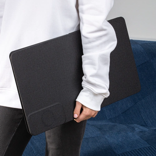 Складной стол для ноутбука с беспроводной зарядкой Kickstand Table, серый Складной стол для ноутбука с беспроводной зарядкой Kickstand Table, серый