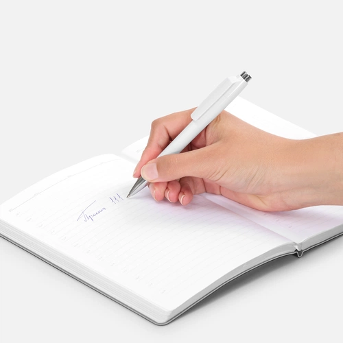 Ручка шариковая Klippa, белая Ручка шариковая Klippa, белая