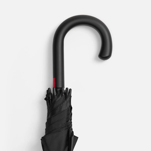 Зонт-трость Hidecolor с цветными спицами, черный с красным Зонт-трость Hidecolor с цветными спицами, черный с красным
